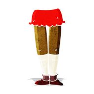 cartoon female legs N2