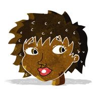 cartoon surprised woman N46