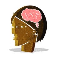 cartoon man thinking carefully