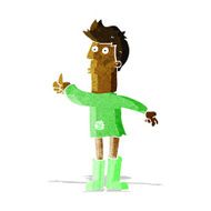 cartoon poor man