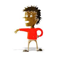 cartoon man making dismissive gesture N3