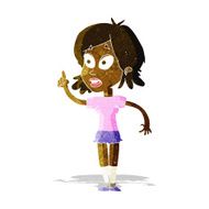 cartoon woman asking question N60