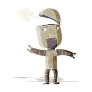cartoon funny robot N19