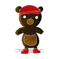 cartoon cute black bear N5