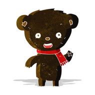 cartoon cute black bear N6