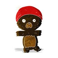 cartoon cute black bear N7
