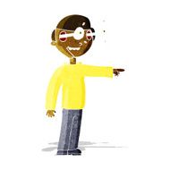 cartoon staring man N15