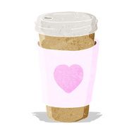 cartoon I love coffee cup