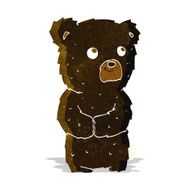 cartoon black bear cub N8