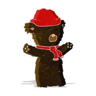 cartoon cute black bear N9