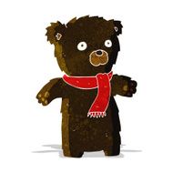 cartoon cute black bear N10