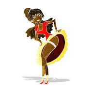 cartoon flamenco dancer N2