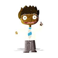 cartoon man with idea N62
