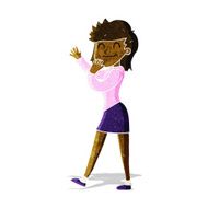 cartoon happy businesswoman N2