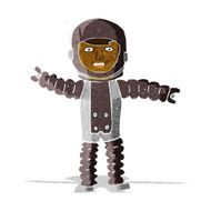 Cartoon Astronaut N40