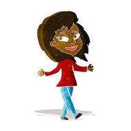stress free woman cartoon N2