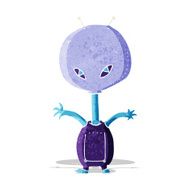 cartoon space alien N53