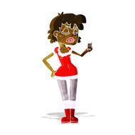 cartoon woman making dismissive gesture N4