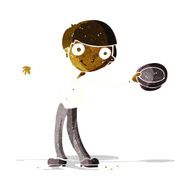 cartoon man tipping hat