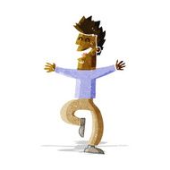 cartoon laughing man N13