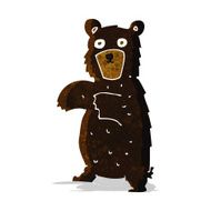 cartoon black bear N12