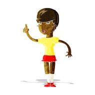 cartoon woman with idea N44