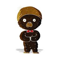 cartoon little black bear