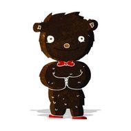 cartoon little black bear N2