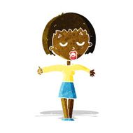 cartoon bored woman N8