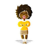 cartoon screaming woman N2