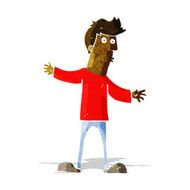 cartoon curious man N16