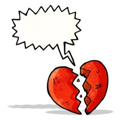breaking heart cartoon