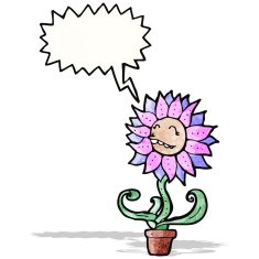 cartoon funny flower N2