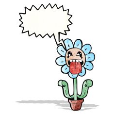 cartoon funny flower N3