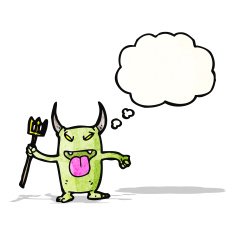 naughty little devil cartoon