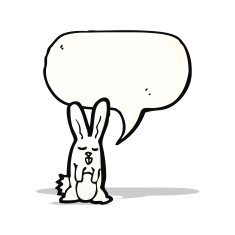 cartoon white rabbit N9