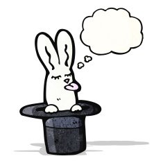 rabbit in hat cartoon N4