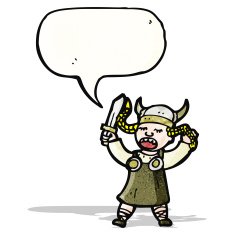 cartoon viking woman N2