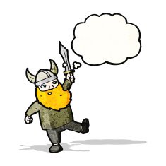 cartoon friendly viking