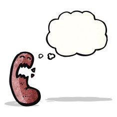 cartoon kidney with thought bubble N3