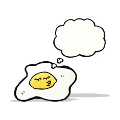 fried egg cartoon character