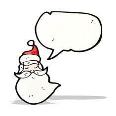Cartoon Santa Face N3