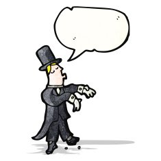 cartoon ballroom dancing man