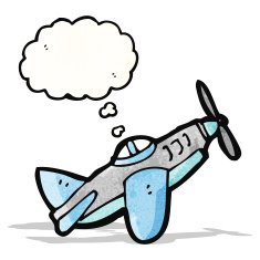 Cartoon Airplane N12