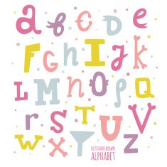 Hand Drawn Alphabet N16