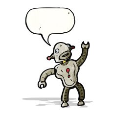 dancing robot cartoon N2
