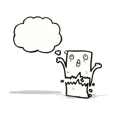 cartoon letter with thought bubble N2