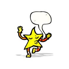 dancing star cartoon N2