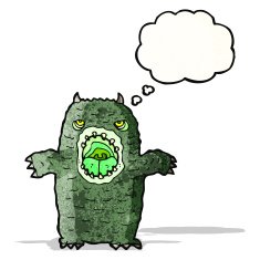 scary cartoon monster
