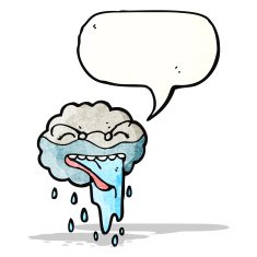 cartoon cloud with speech bubble N41
